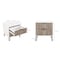 Manhattan Comfort 3-Piece DUMBO 5-Drawer Tall Dresser, 3-Drawer Standard Dresser and Nightstand 2.0 in White and Grey 3-DB09-WG - alternate 5
